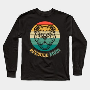 Proud Pitbull Mom Pit Bull Lover Long Sleeve T-Shirt